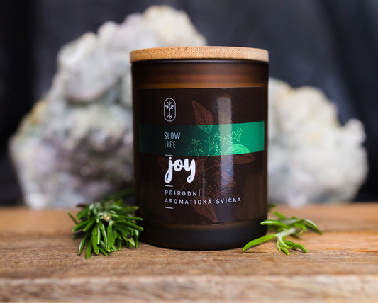 Přírodní aromatická svíčka JOY