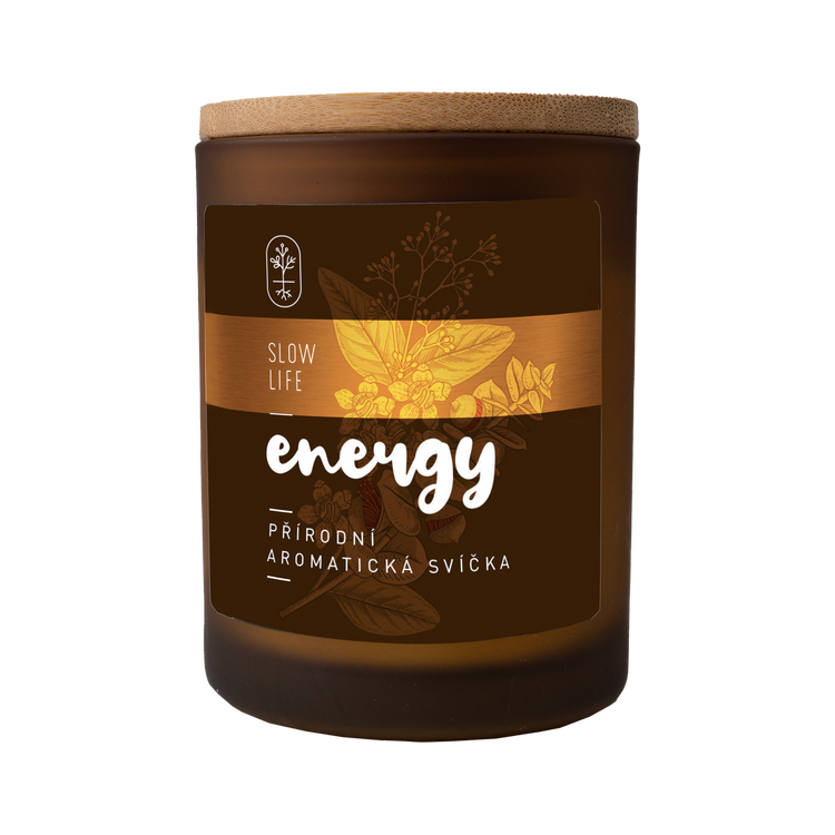 Přírodní aromatická svíčka ENERGY